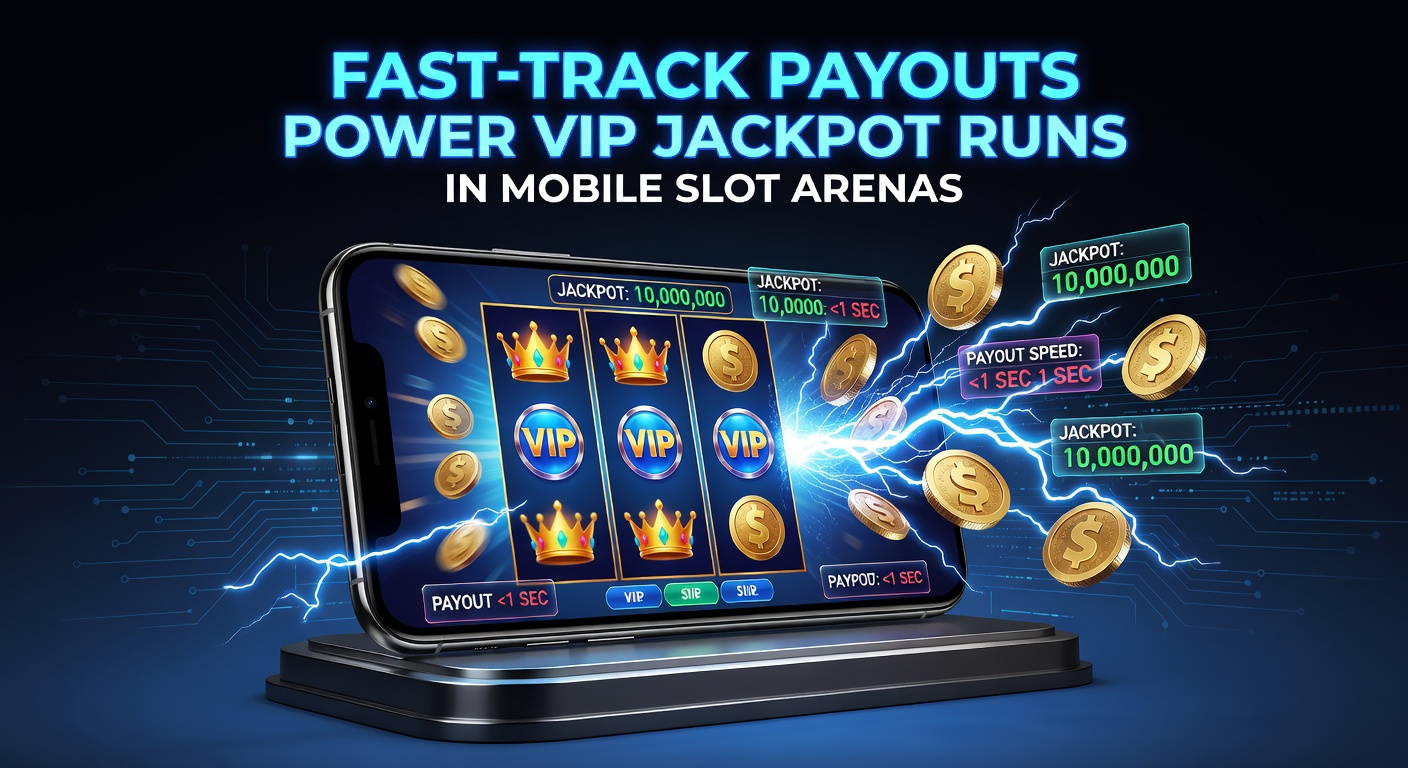 VIP-Spieler feiern einen Jackpot-Treffer auf dem Smartphone in einer mobilen Slot-Arena mit schnellen Auszahlungen im Hintergrund