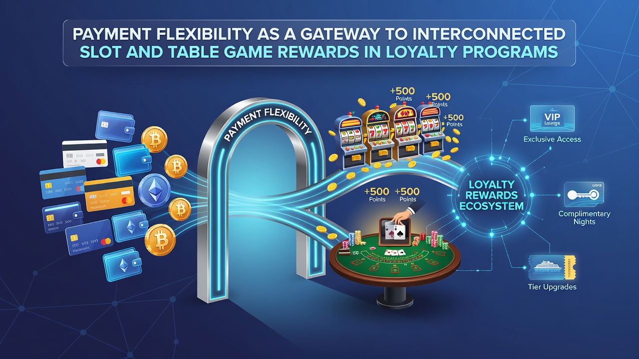 Vernetzte Belohnungen durch flexible Zahlungen in Slot- und Tischspiel-Loyalitätsprogrammen