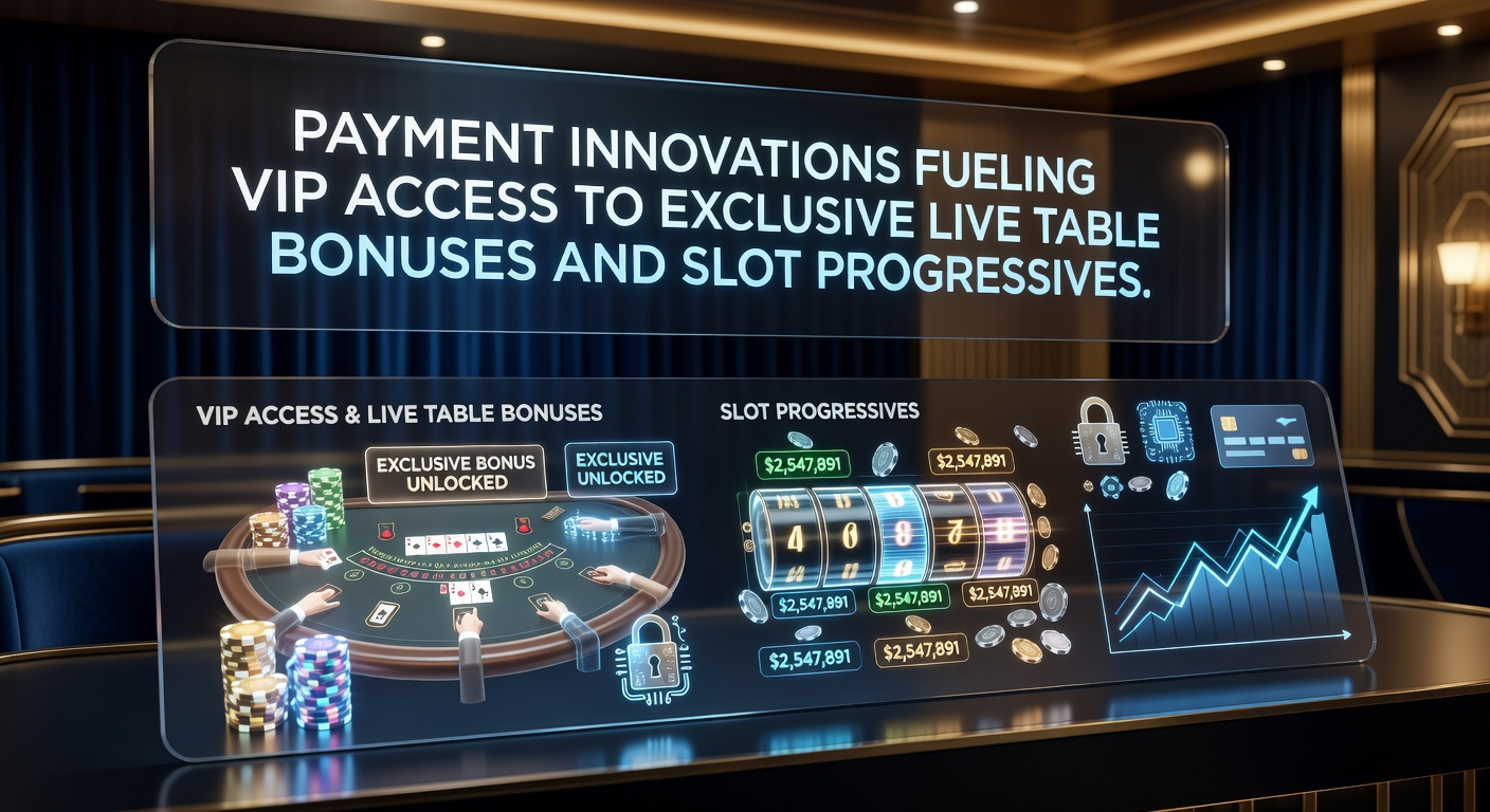 Zahlungsinnovationen ermöglichen schnellen VIP-Zugang in Live-Casinos und bei progressiven Slots