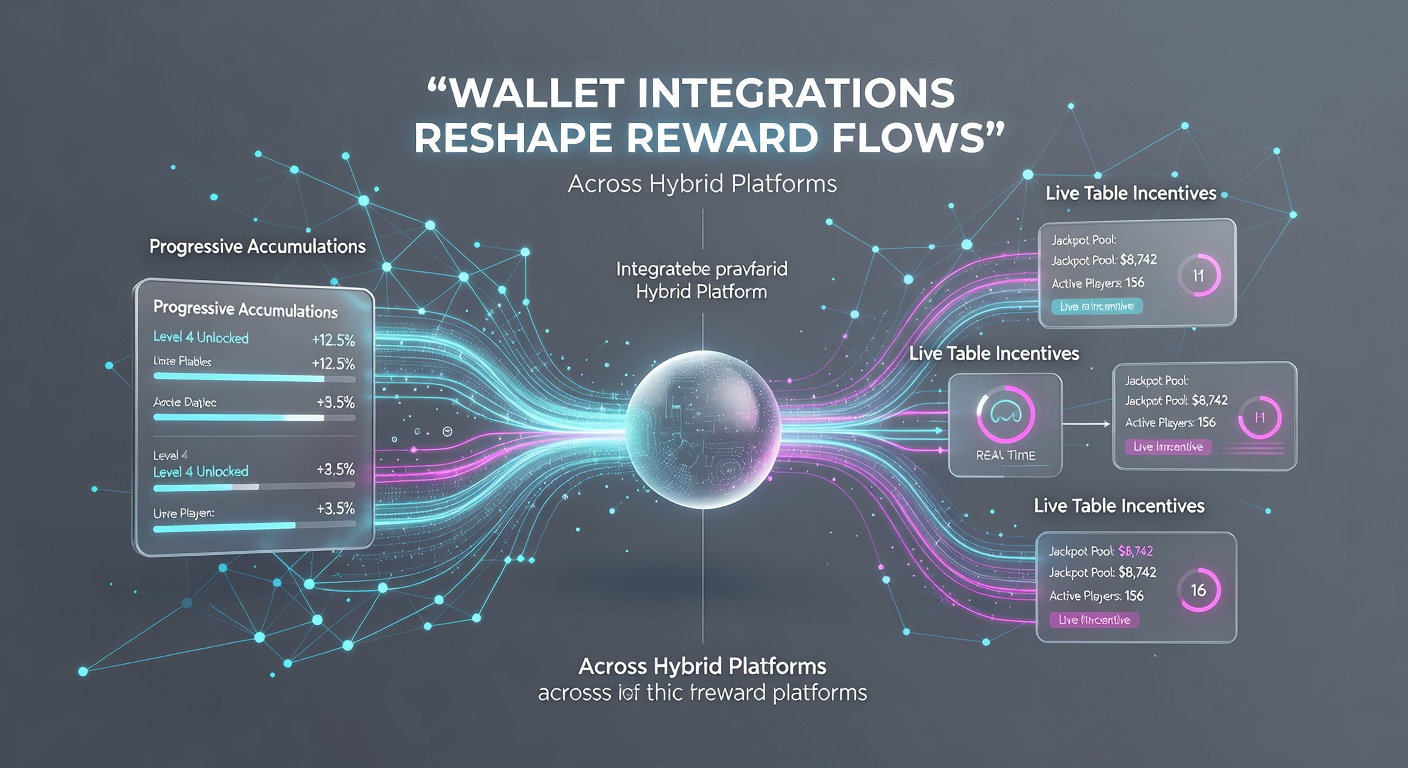Wallet-Integrationen in Hybrid-Casino-Plattformen verbinden progressive Jackpots mit Live-Tisch-Boni